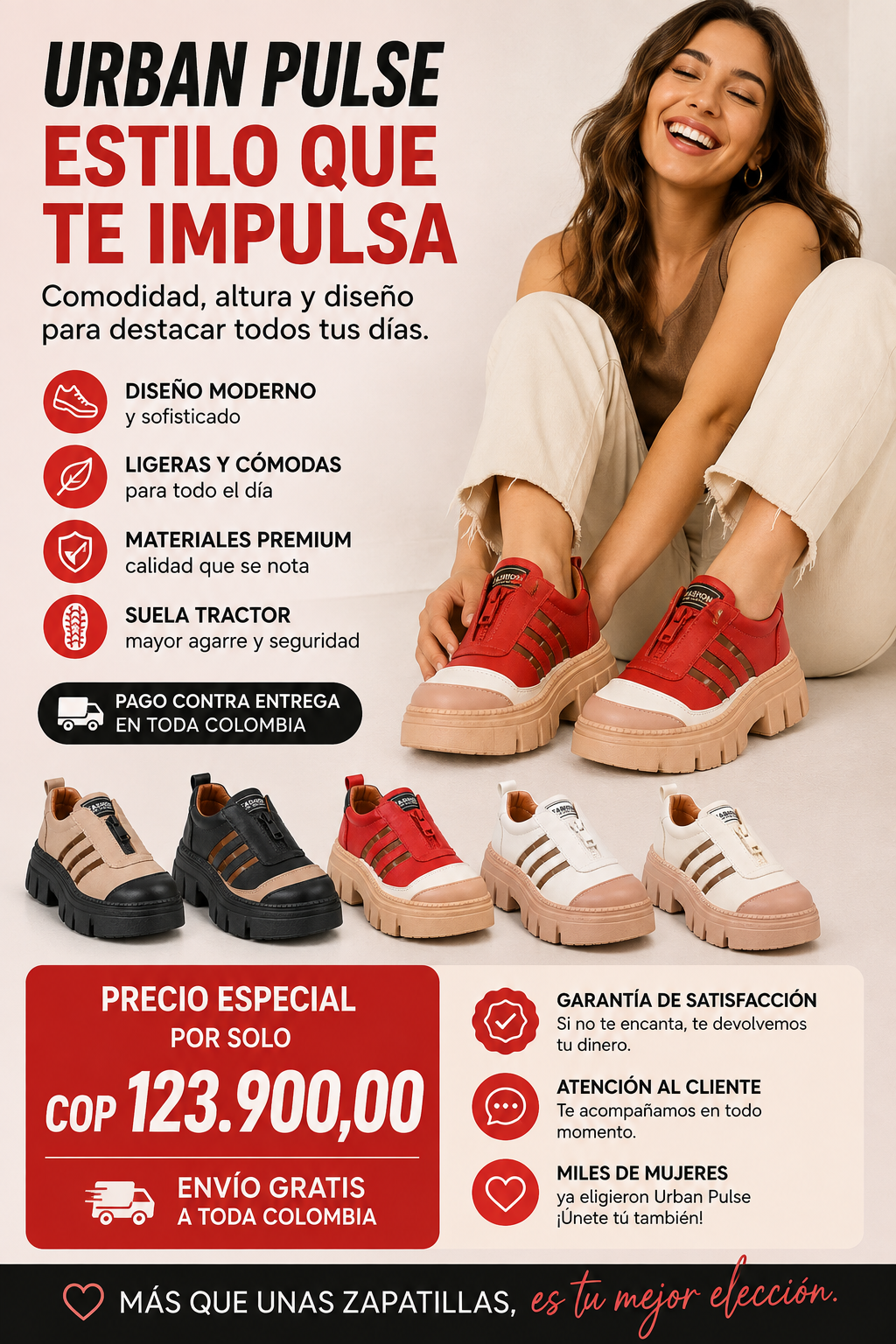 Zapatillas Fashion Suela Araña Mujer