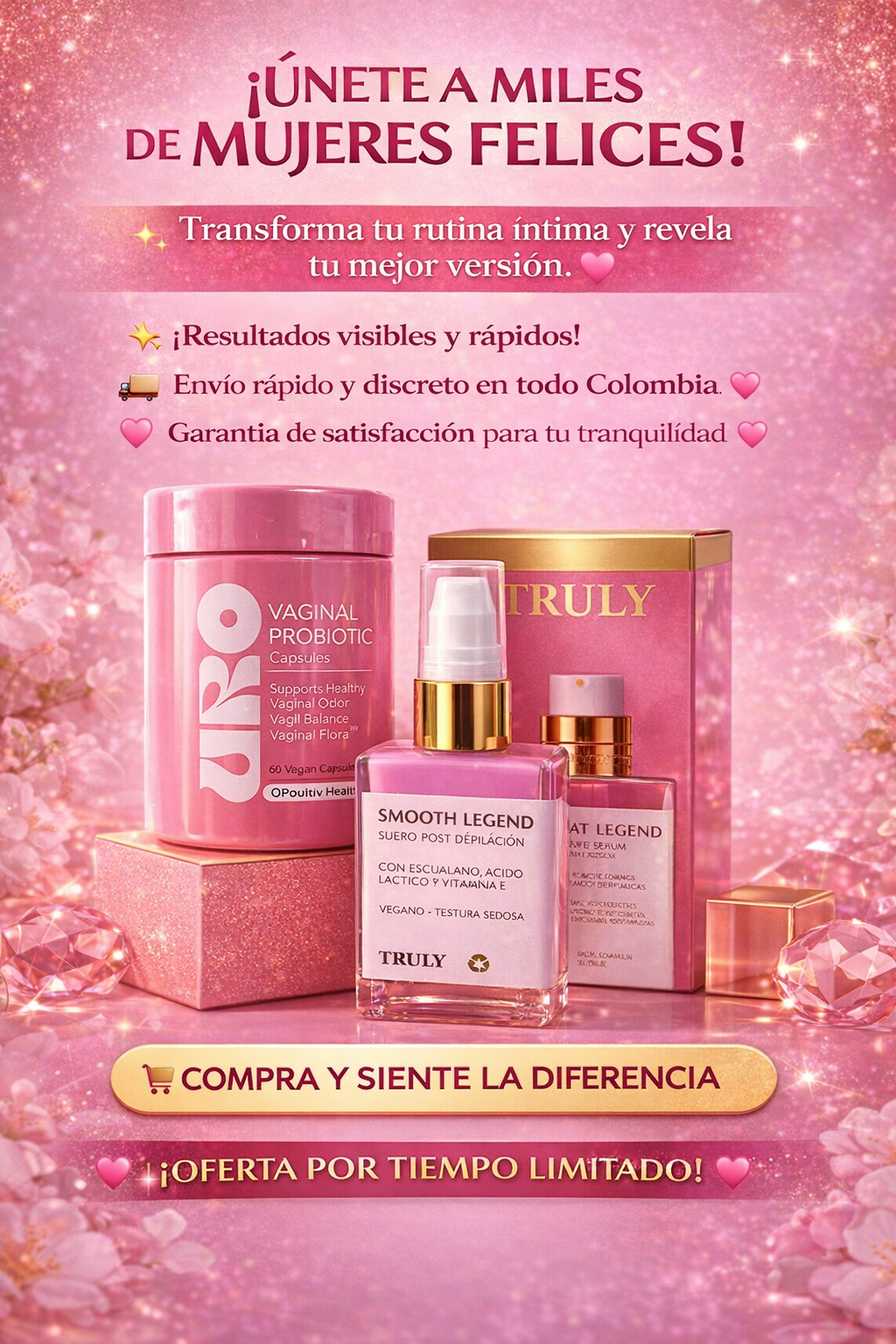 COMBO SERUM SMOOTH 60ml + URO PROBIÓTICO