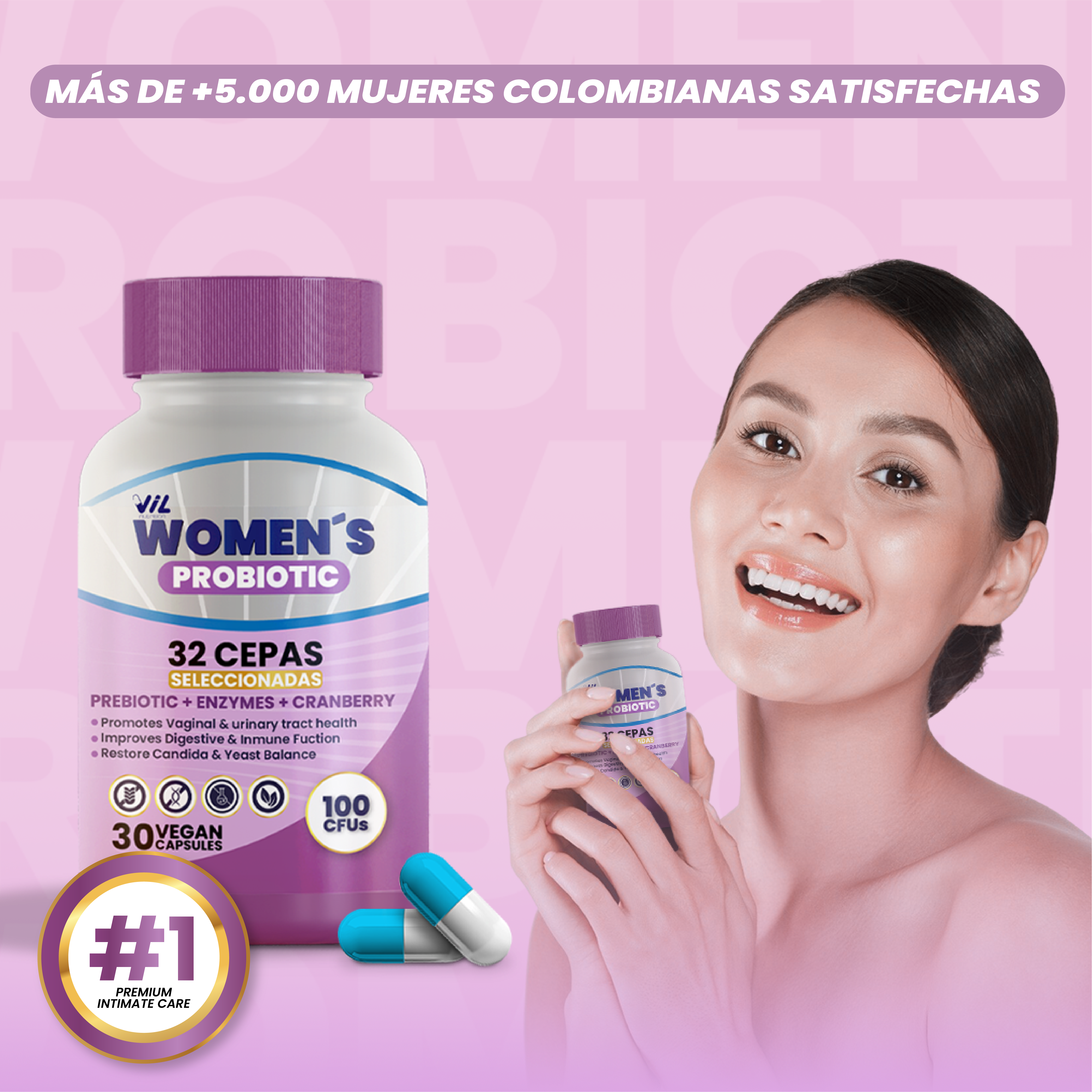 VIL Women's Probiotic – Salud Íntima y Digestiva