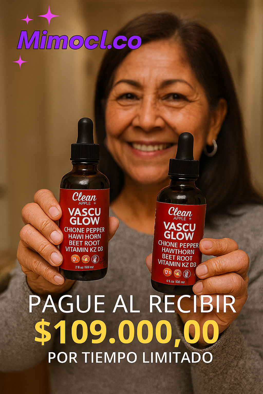 Kit 2 Unidades Clean Nutra Vascu Glow – Natural, Energía y Vitalidad para Mujeres