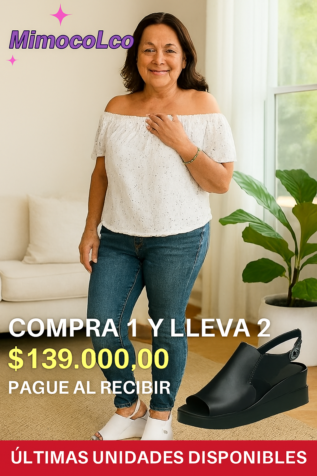 COMBO 2 SANDALIAS ORTOFLEX MOÑA SATIN