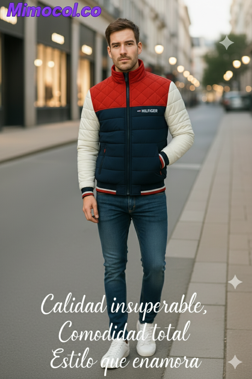 Chaqueta acolchada Tommy clásica  H133