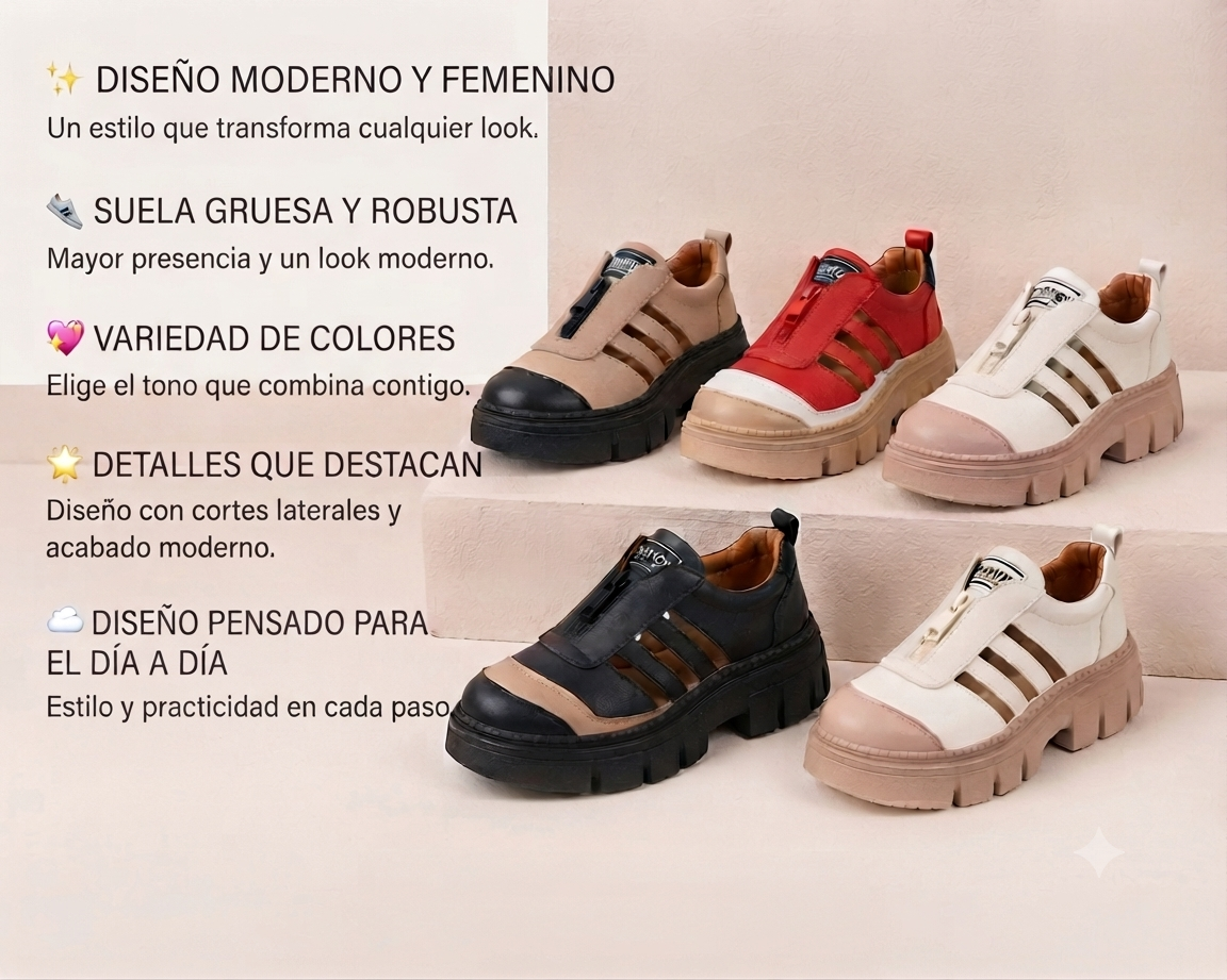 Zapatillas Fashion Suela Araña Mujer