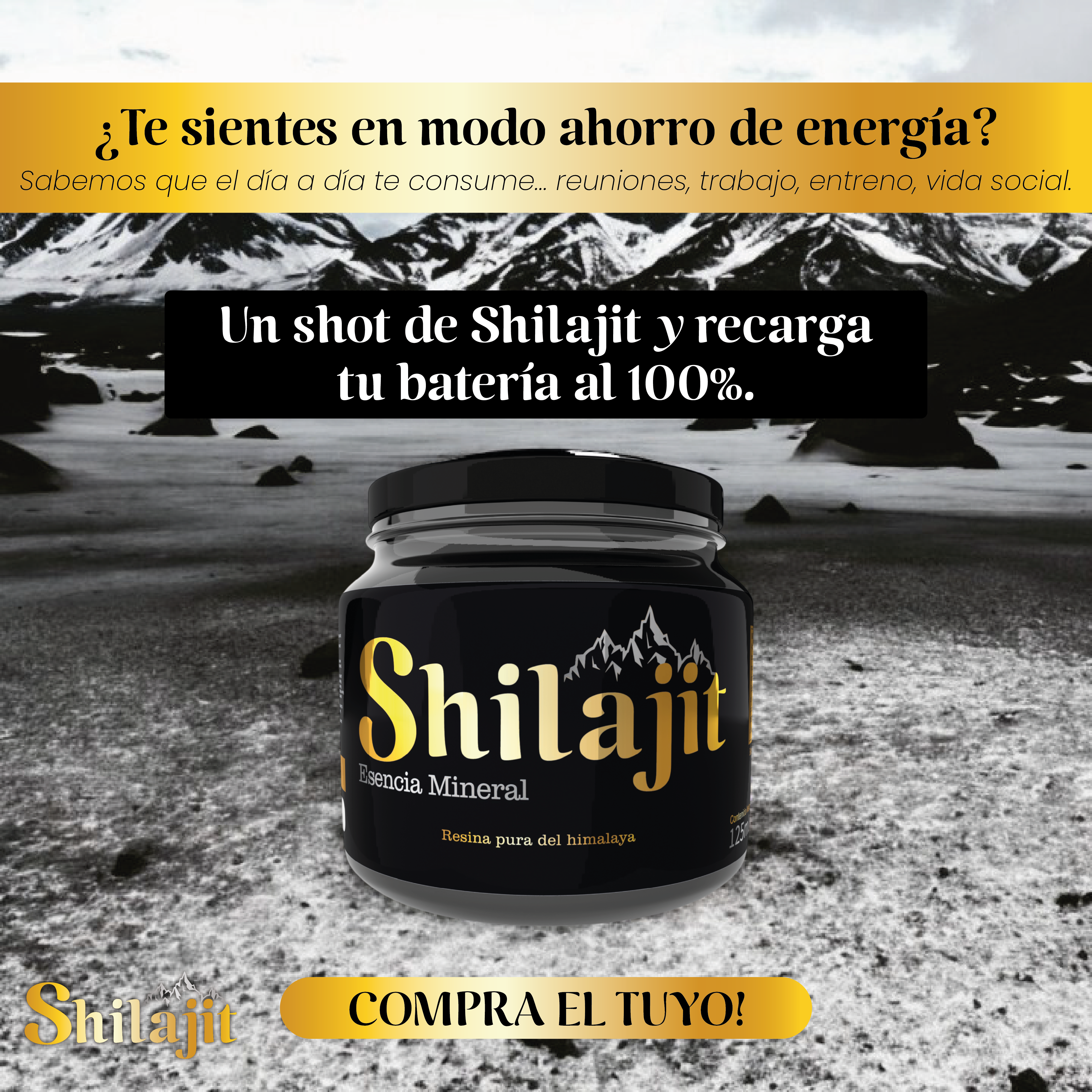 Shilajit Original + Gummies, Rhino y Choco: Potencia Total