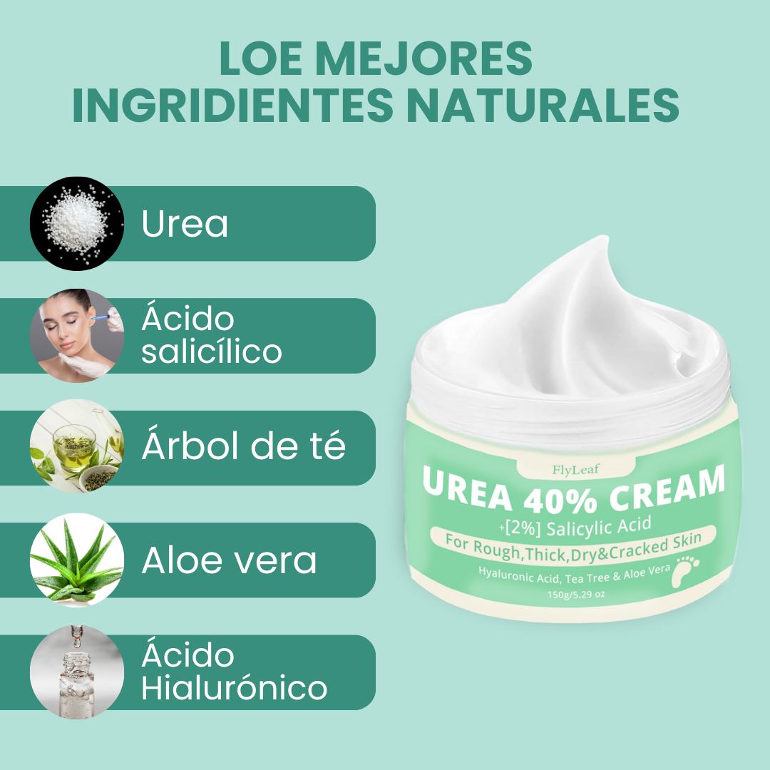 Crema FlyLeaf Urea 40% + Ácido Salicílico - MANOS Y PIES