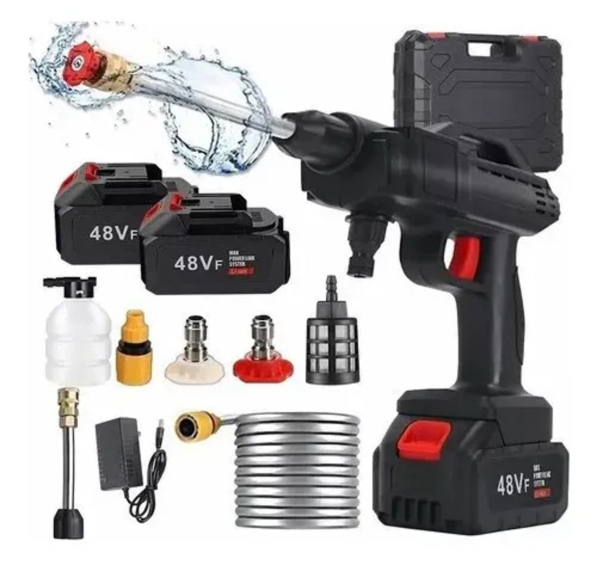 Hidrolavadora Portátil 48VF 2 bateria